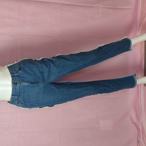 Nasty Gal Two Tone for One Distressed Seams Denim Jeans size 0